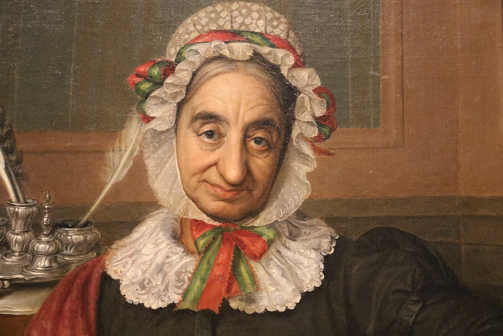 Giovanni Carnovali - Ritratto della contessa Anastasia Spini, Accademia Carrara, Bergamo, dettaglio